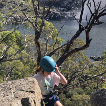 Abseiling at Lake Jindabyne
