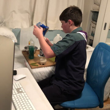 Scouts Experiment Night via Zoom during lockdown