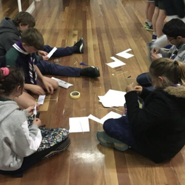 Designing and making model aircraft at Scouts