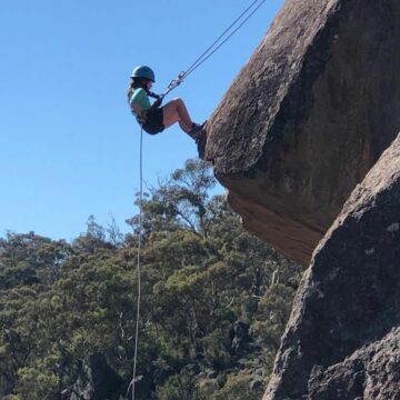 Abseiling at Lake Jindabyne