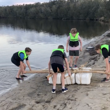 Scout raft making challenge